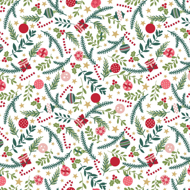 A Quilty Little Christmas MAS10576-W Fabric Image