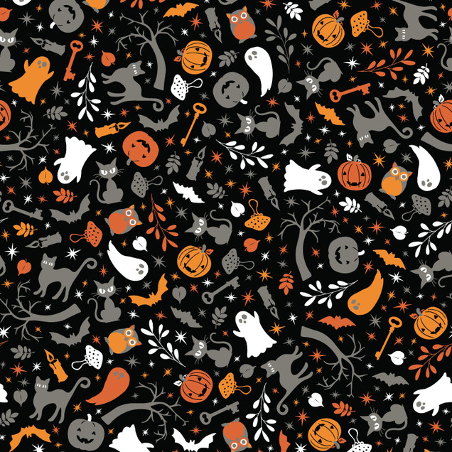 Pumpkins & Potions MAS10571-J  Fabric Image