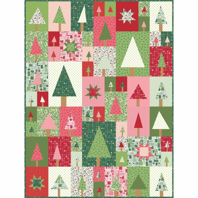 A Quilty Little Christmas Pine Hollow Patchwork Forest Quilt