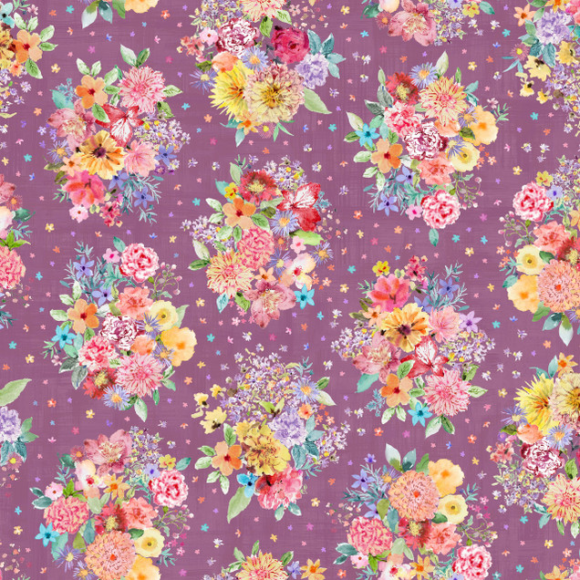Nature Studies MAS10751-V Violet Maywood Studio Fabric Image