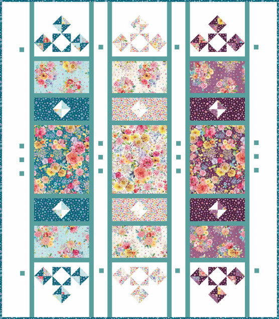 Nature Studies Joyful Trio Quilt Project Image