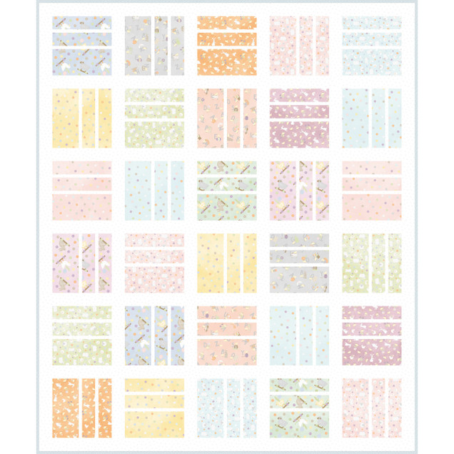 Little Chicks Flannel Squared Up Quilt Project Image