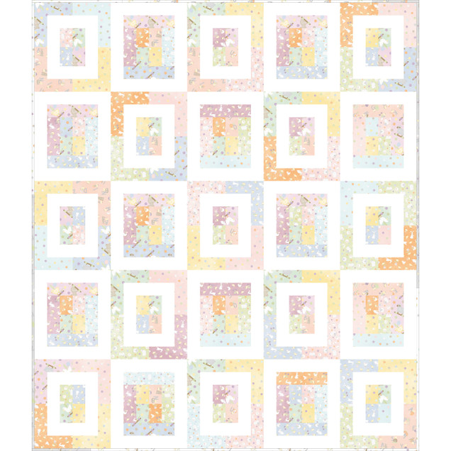 Little Chicks Flannel Windows Quilt Project Image