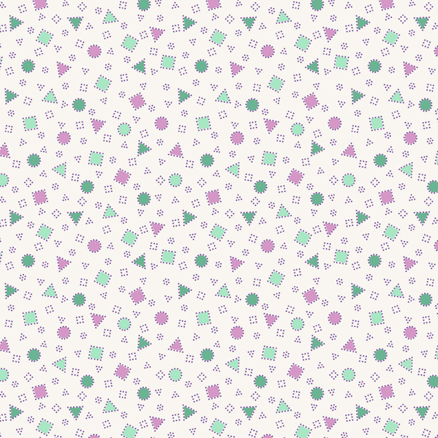 Dilly Dally MAS10783-VG Purple/Green Maywood Studio Fabric Image
