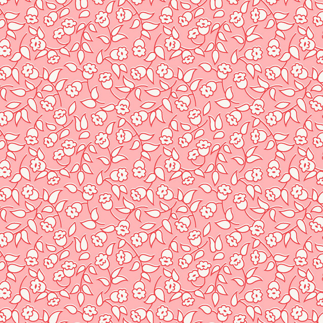 Dilly Dally MAS10785-PR Pink/Red Maywood Studio Fabric Image