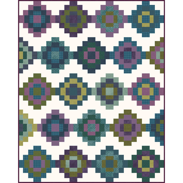 Woolies Flannel Echo Quilt Gemstones Project Image