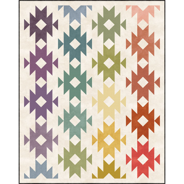 Woolies Flannel Mirrored Mountains Quilt Sorbetto Vol 2 Project Image
