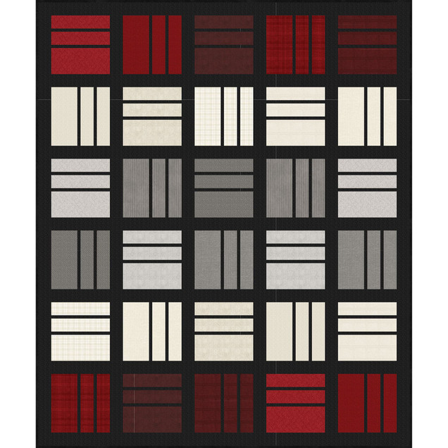 Woolies Flannel Squared Up Quilt Winterberries Project Image