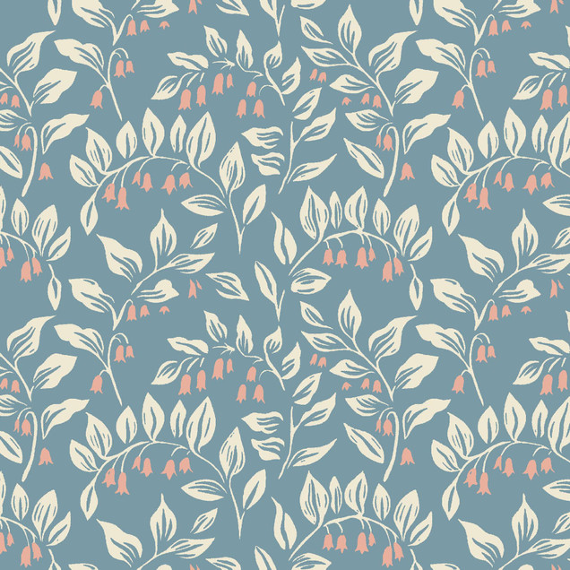 Cottage Flowers MAS10832-B Blue Susie Hetherington