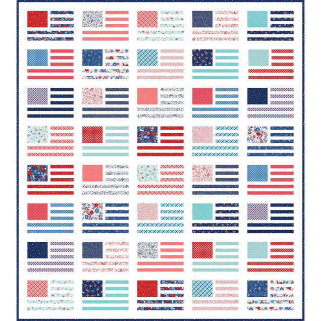 Star-Spangled Beauty Miss Americana Quilt Project Image