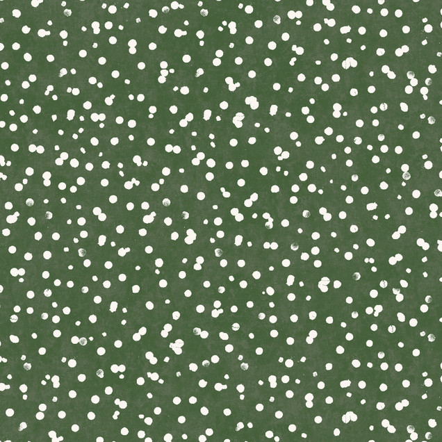 Winter Wreaths MAS10885-G Green Maywood Studio Fabric Image