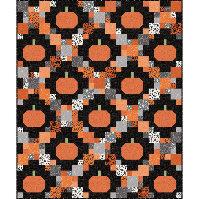 Goth Gardens Pumpkin Patches Quilt Project Image