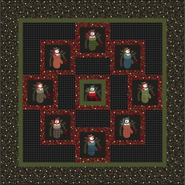 Holly Jolly Flannel Hypnotized Quilt Project Image