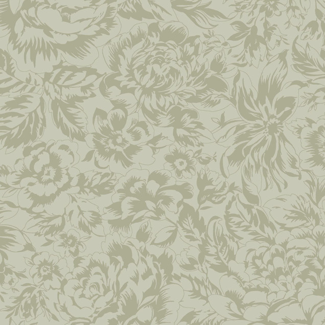 La Fleur Flannel MASF10993-G Green Maywood Studio Fabric Image