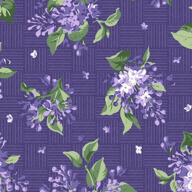Lilac Lane MAS10951-V2 Dark Purple Maywood Studio Fabric Image
