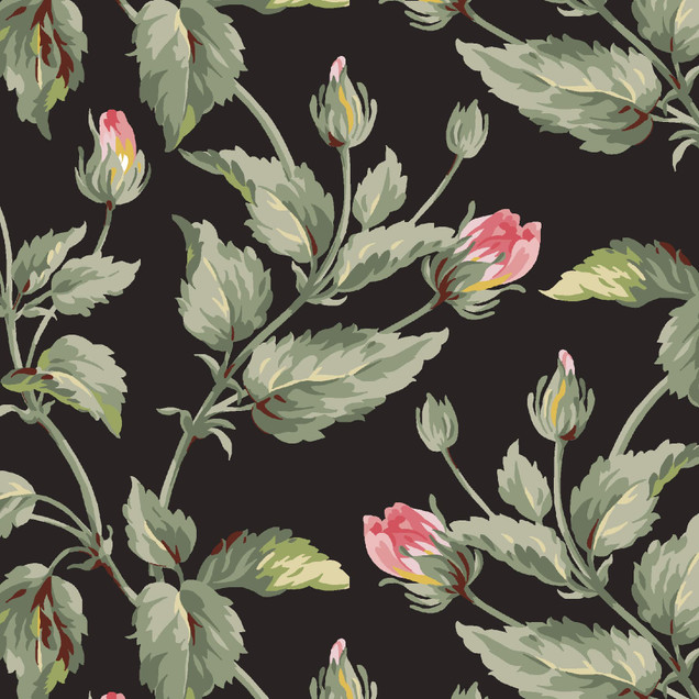 Marlowe MAS10943-J Black Maywood Studio Fabric Image