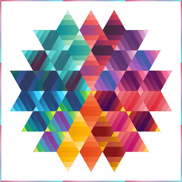 Gelato Lotus 2.0 Quilt Project Image