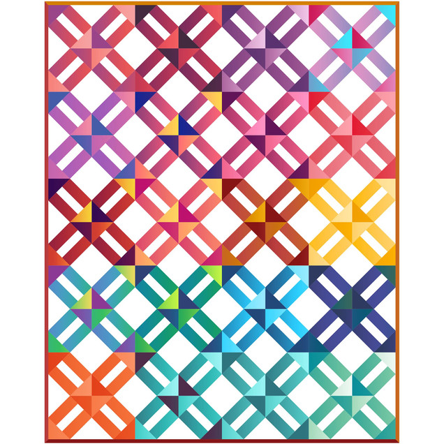 Gelato Ticker Tape Quilt Project Image