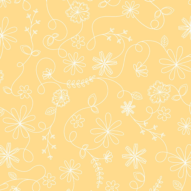 Kimberbell Basics Flannel MASF8261-S2 Yellow Kimberbell Fabric Image