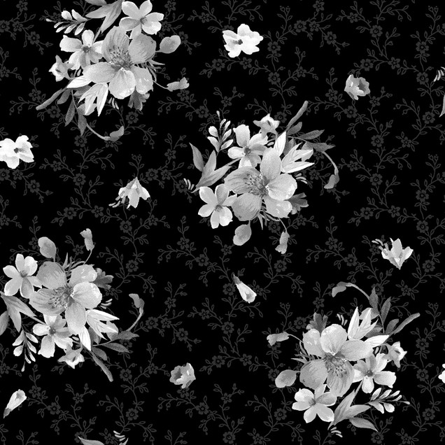 Moonlit Walk MAS11012-J Black Maywood Studio Fabric Image