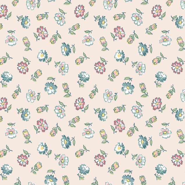 Terrace Blooms MAS10824-P Pink Maywood Studio Fabric Image