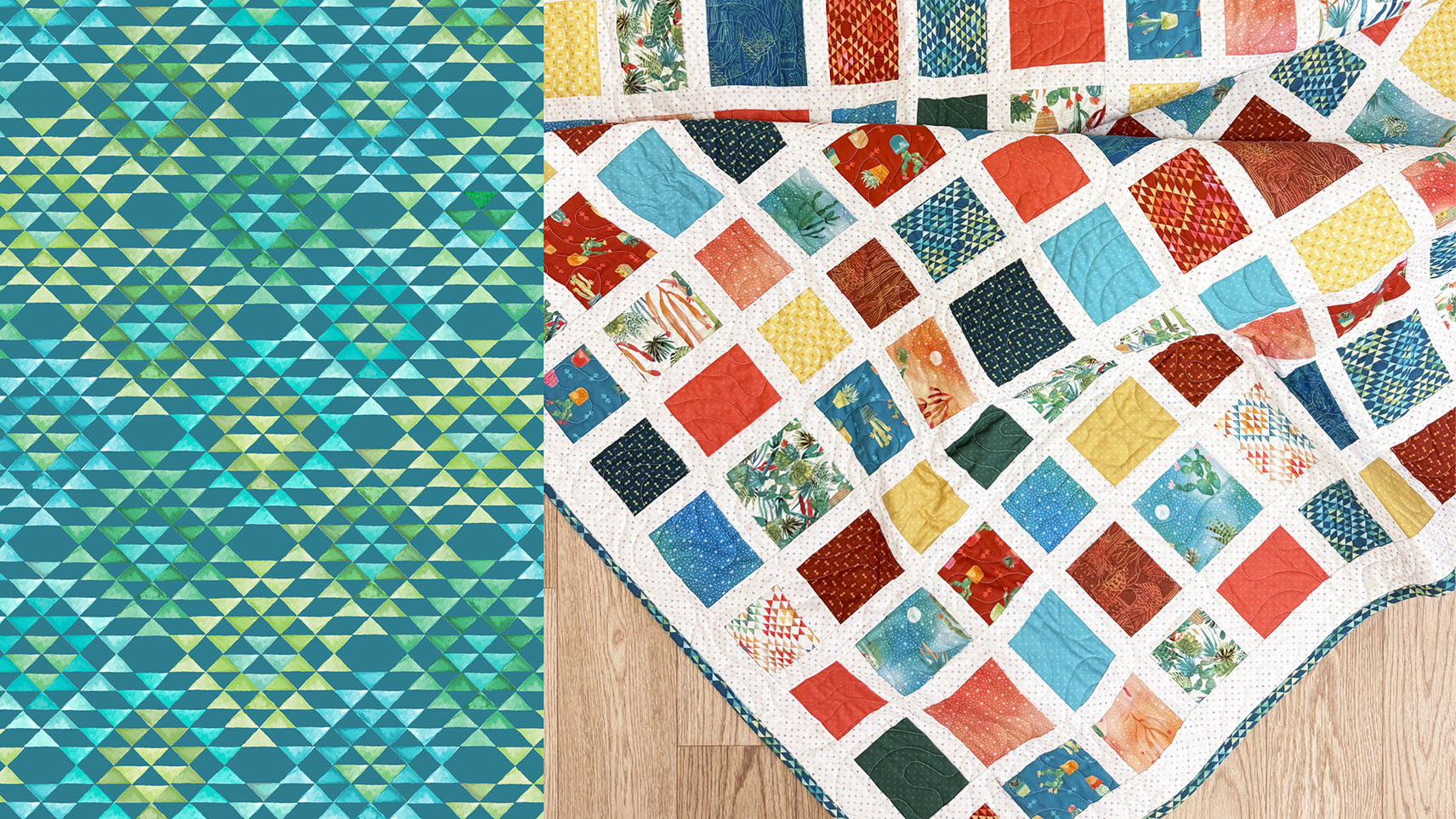 Desert Dreams Tidy Tiles Quilt by Sew Mariana