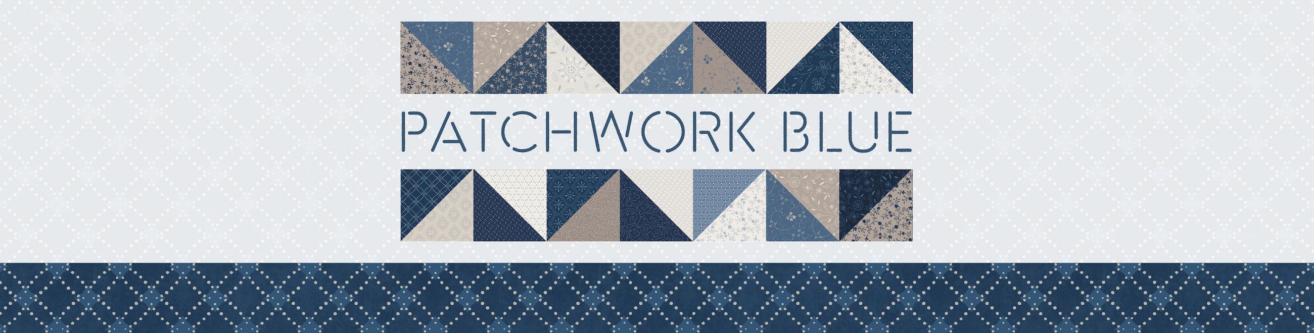 Patchwork Blue Collection Banner Patchwork Blue Collection Banner