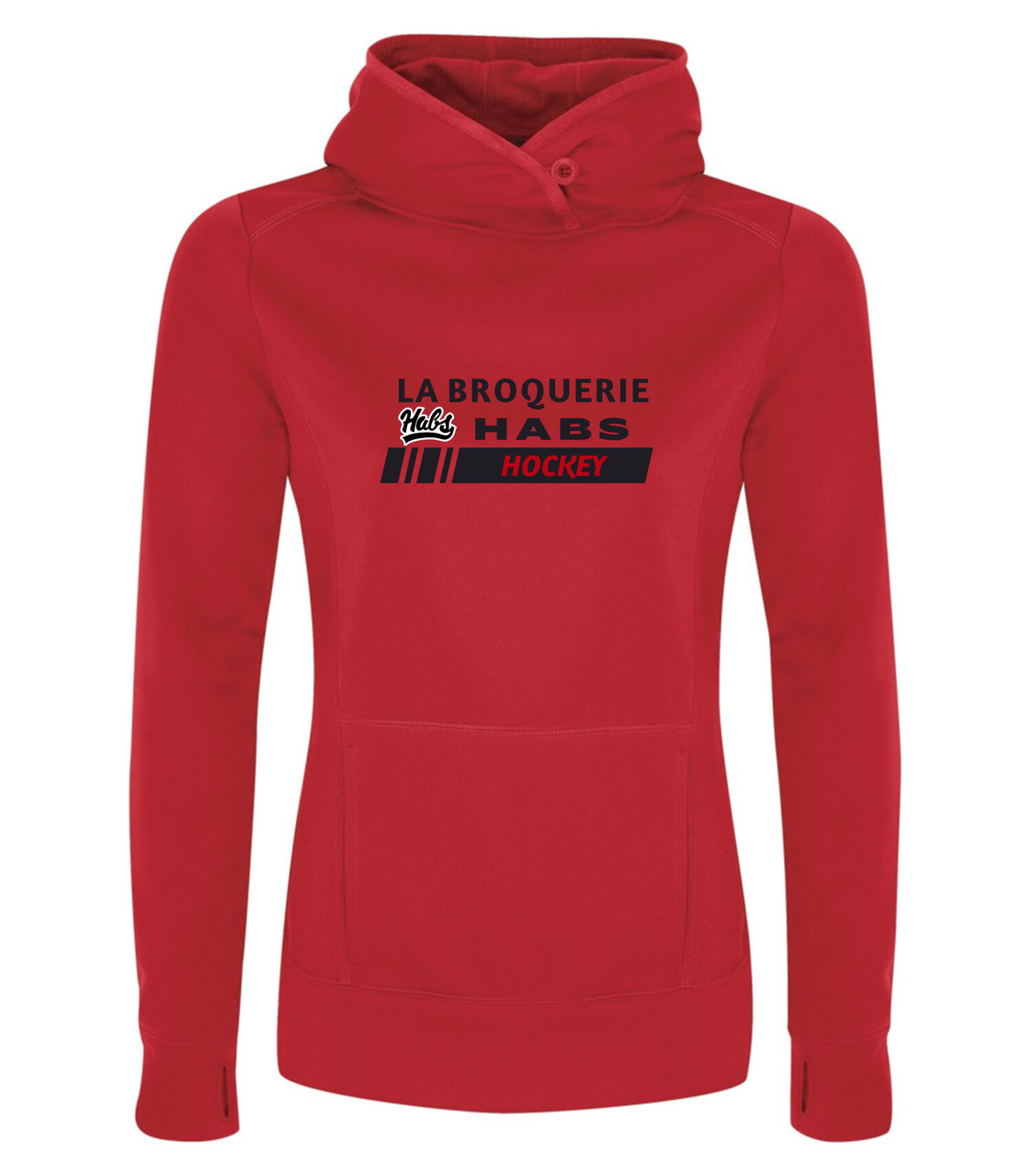 La Broquerie Habs Hooded Sweater Ladies (2 Logo Options, 2 Shirt Colours)