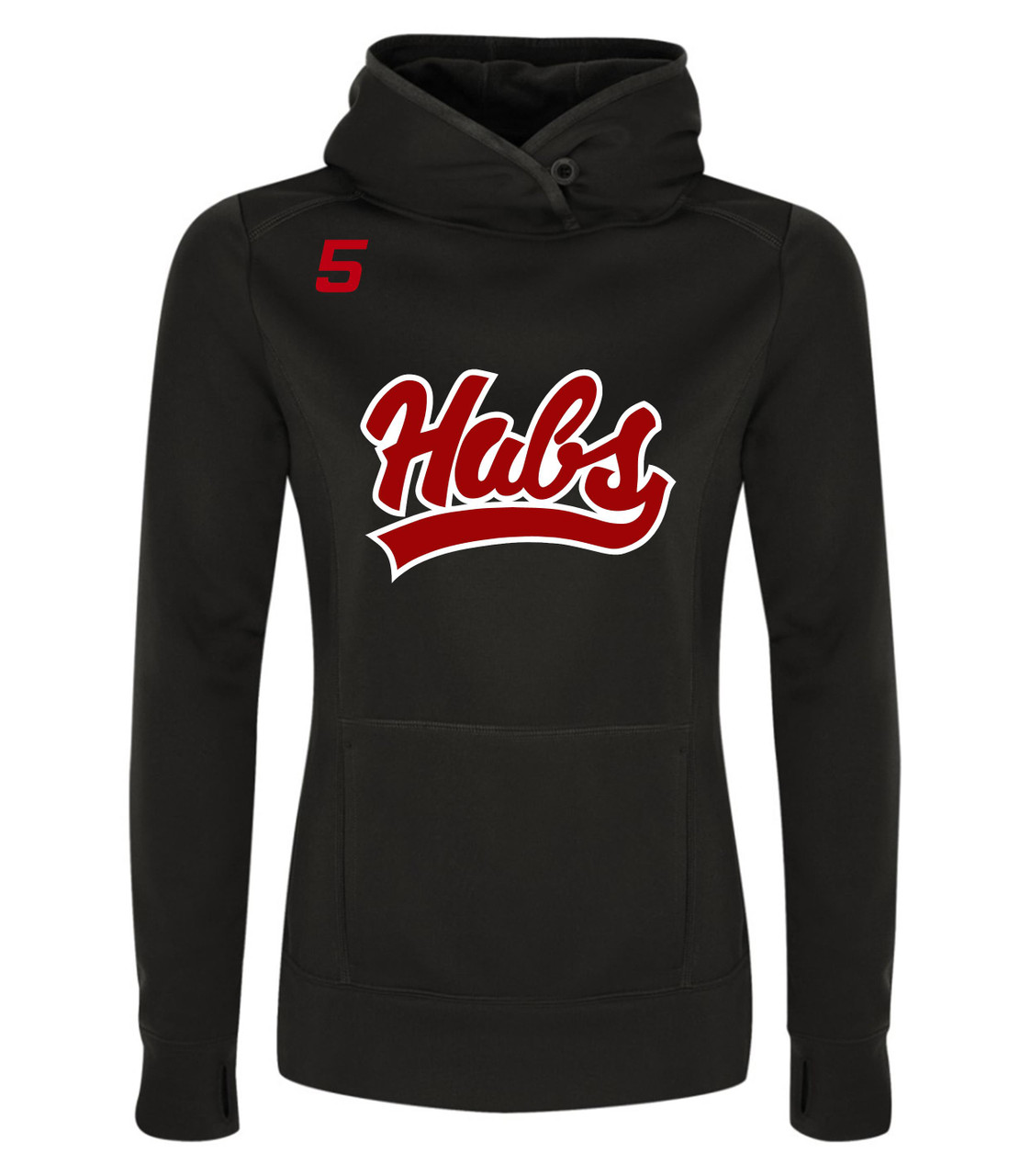 La Broquerie Habs Hooded Sweater Ladies (2 Logo Options, 2 Shirt Colours)