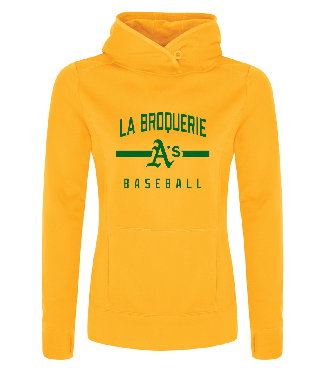 La Broquerie A's Baseball Hooded Sweater Ladies (2 Colours, 2 Logo