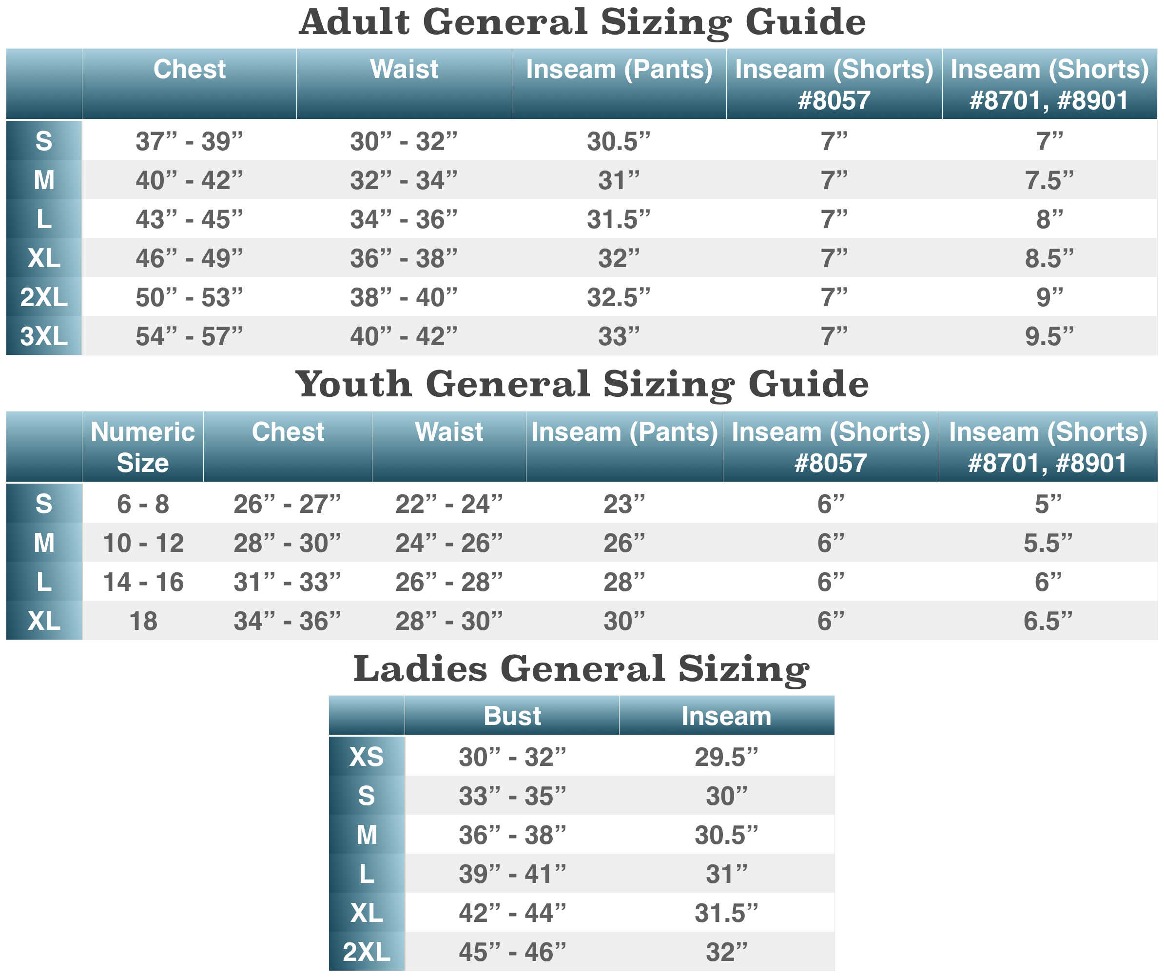 Sizing Chart Kobe