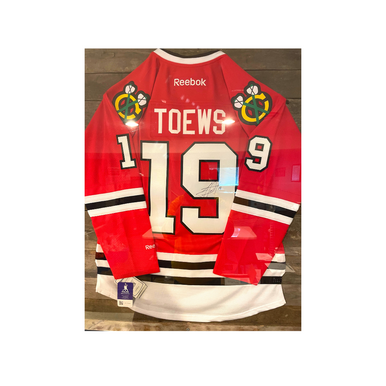 JONATHAN TOEWS Signed Chicago Blackhawks AUTOGRAPHED NEW 2XL Hockey Jersey  COA