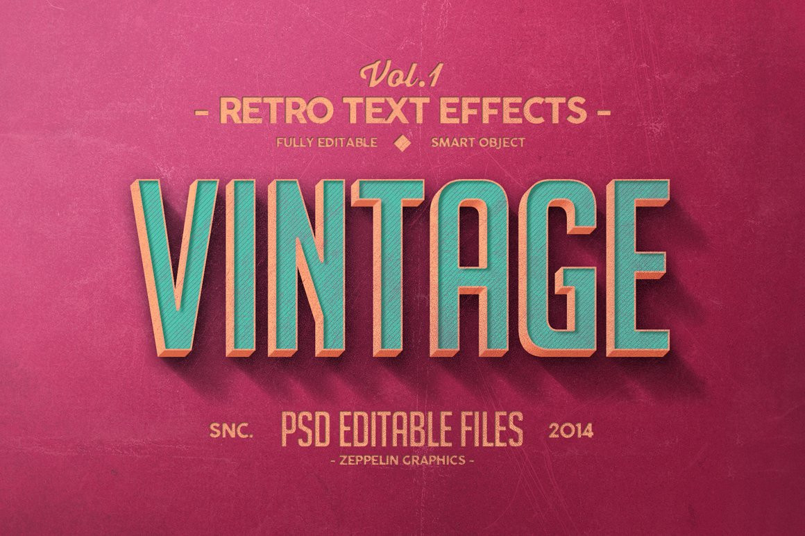 Vintage Text Effects Vol.1