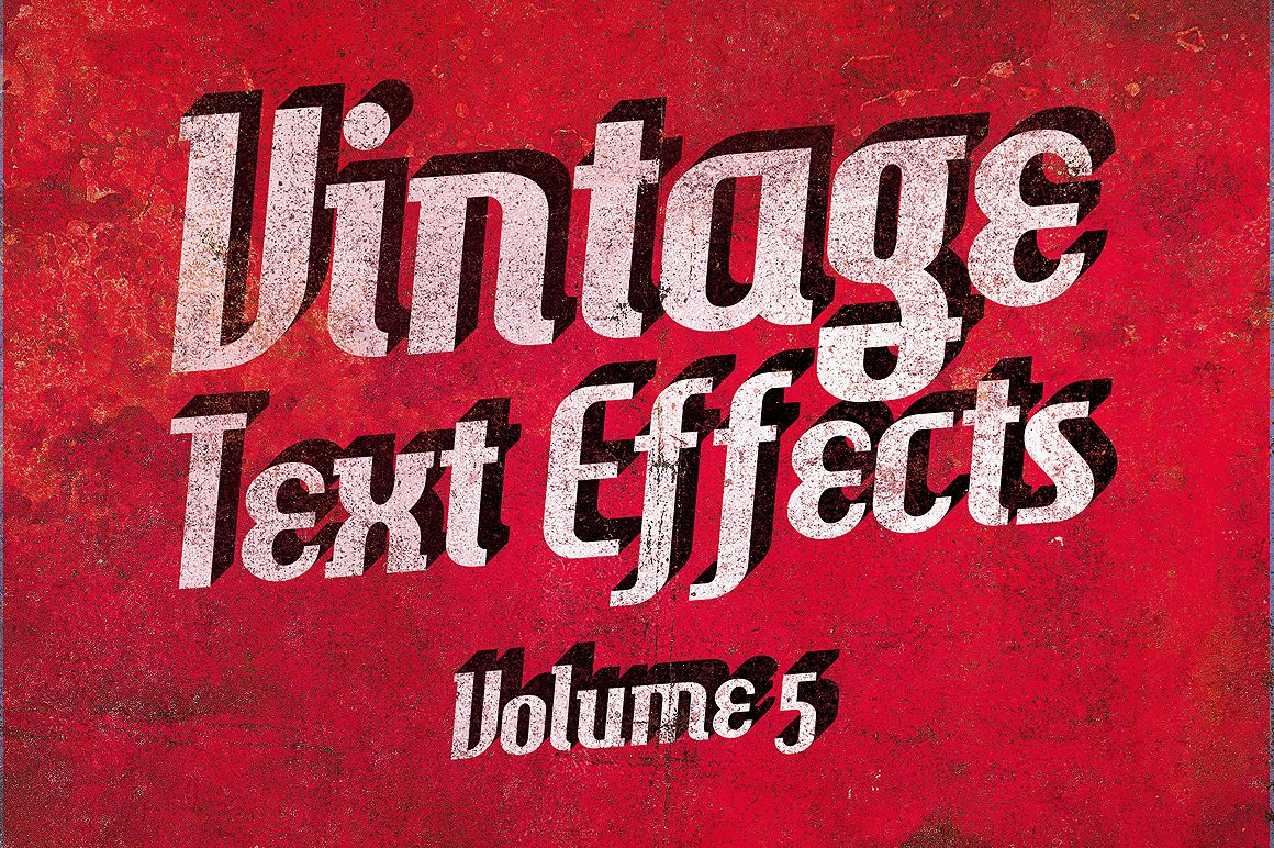 Vintage Text Effects Vol.5