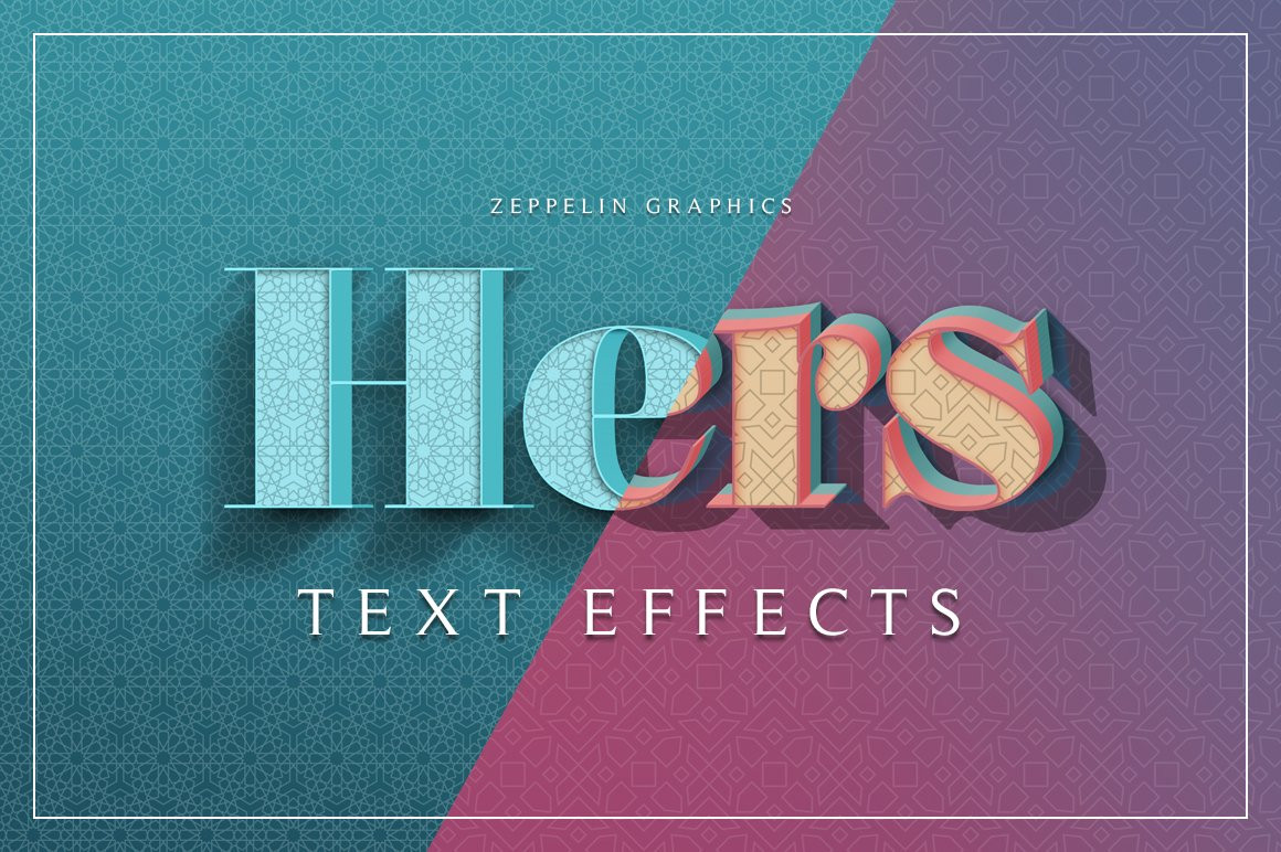 Hers 3D Text Effects
