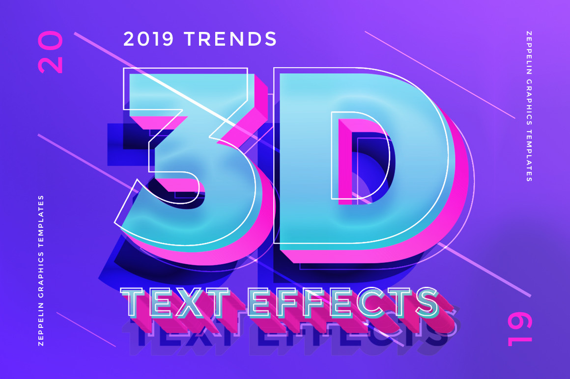 3D Text Effects New Trends