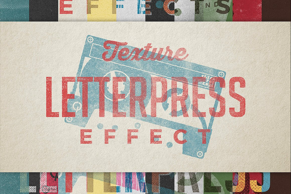 Vintage Letterpress Texture Effects