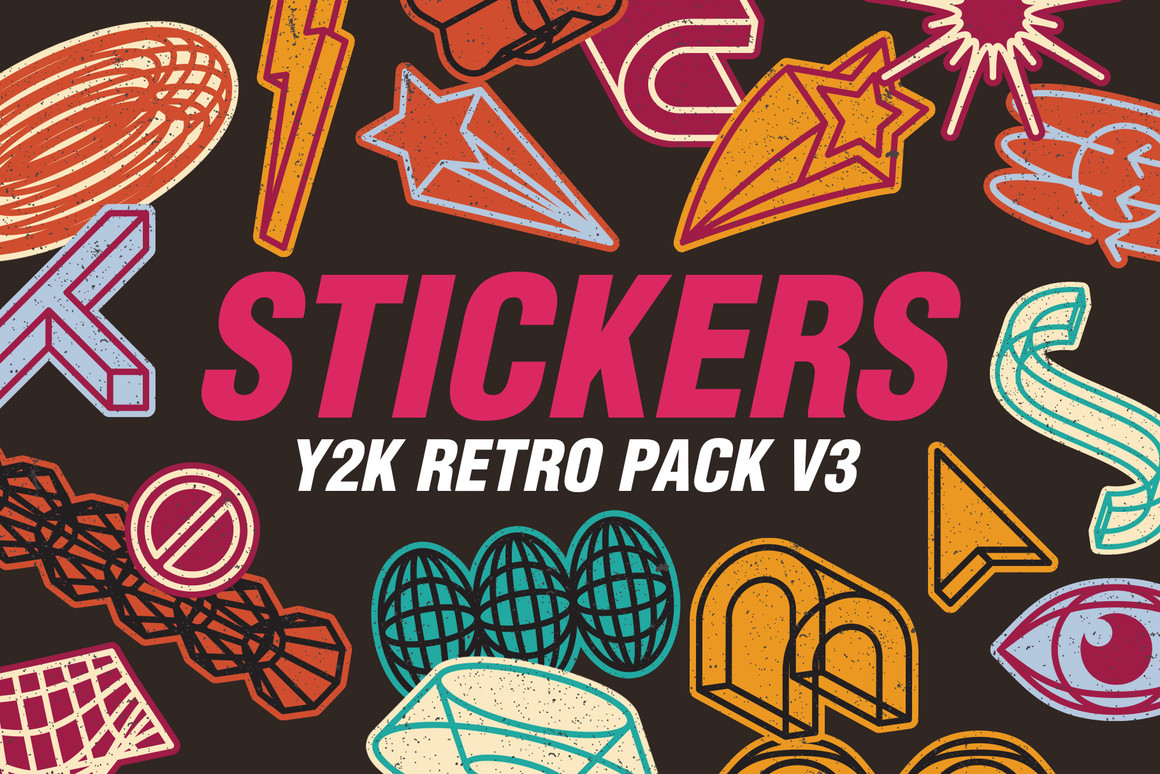 Y2K Retro Nostalgic Stickers