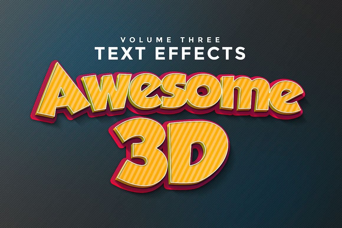 3d text effect photoshop