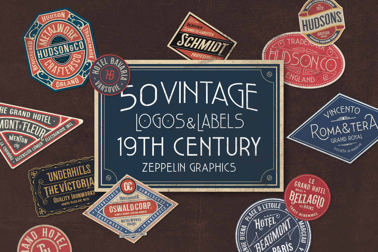 19th Century Vintage Labels