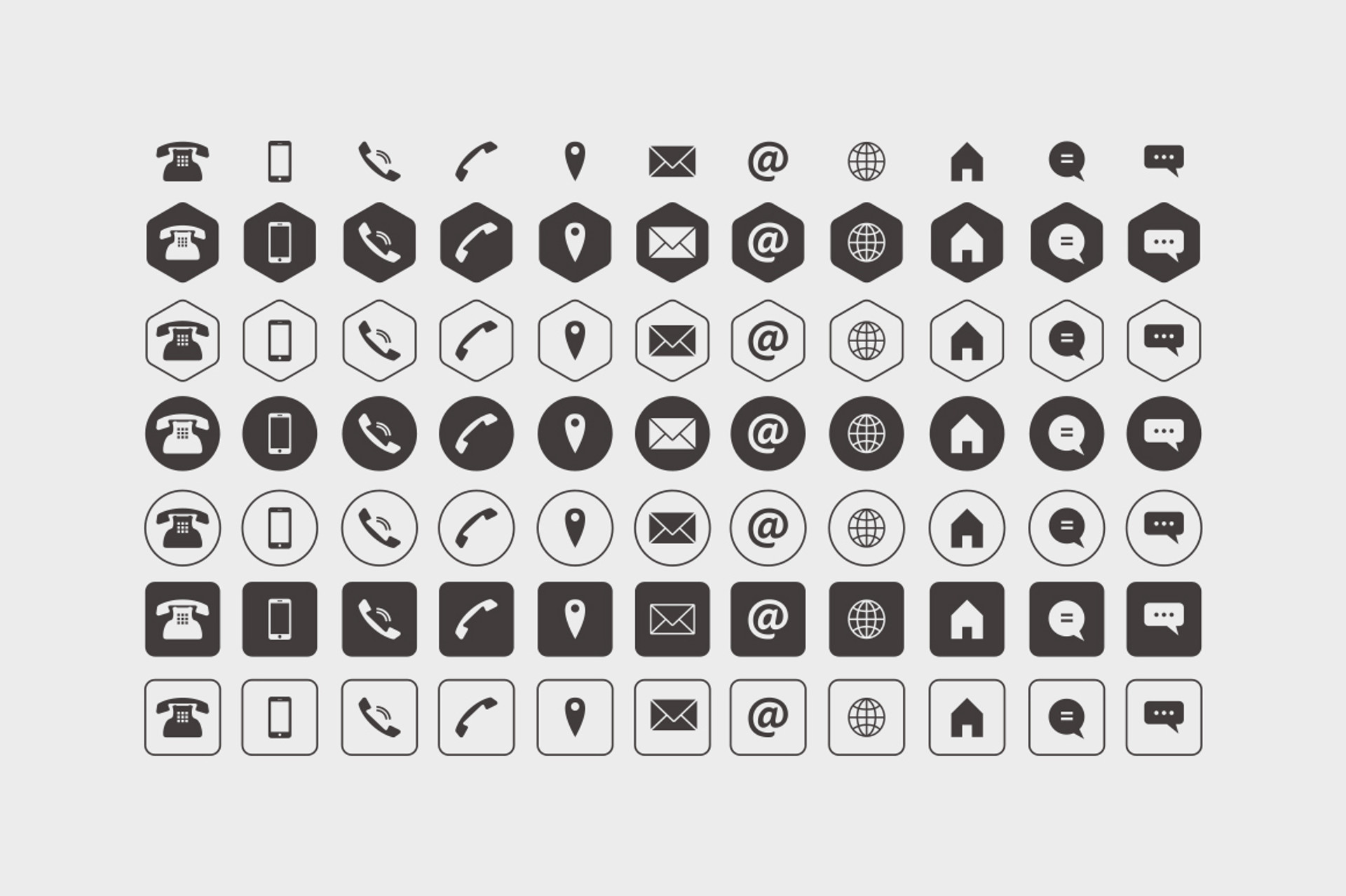 Business Card Icons