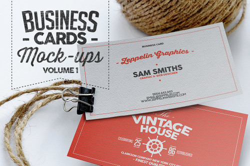 Business Card Mock-ups Vol.1