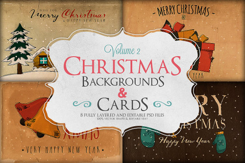 Christmas Background & Cards Vol.2