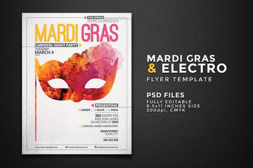 Mardi Gras & Other Events Flyer