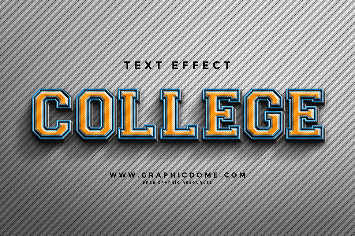 3d text effect