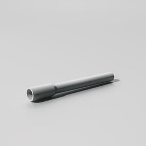 1/2 in. x 10 ft. PVC Schedule 40 Gray Conduit Pipe - Bell End