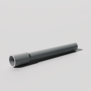 2-1/2 in. x 10 ft. PVC Schedule 80 Gray Conduit Pipe - Bell End