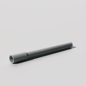 1-1/2 in. x 10 ft. PVC Schedule 80 Gray Conduit Pipe - Bell End