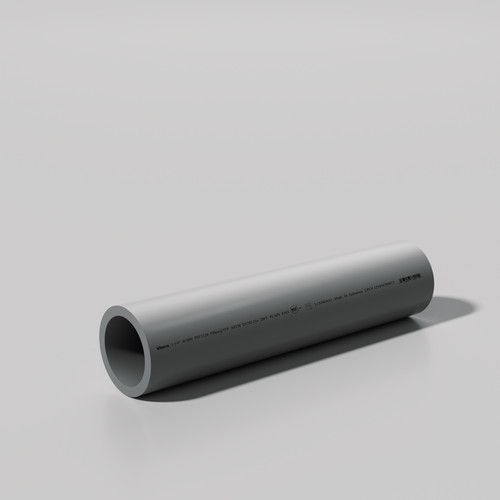 1-1/4 in. x 20 ft. PVC Schedule 80 Pressure Pipe - Plain End