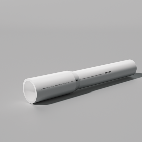 3/4 in. x 20 ft. PVC Schedule 40 DWV Pressure Pipe - Bell End